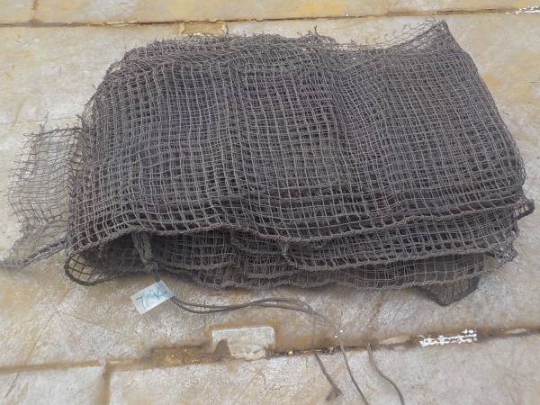 7294　ゴルフ場　網ネット　鳥獣対策　防護ネット　間仕切り柵 農業用メッシュシート　網目ロール　果樹棚　防鳥網棚中古