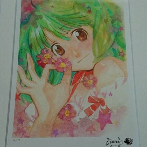 マクロス原画展　マクロスF シェリル　ランカ 版画 中古】シェリル・ランカ・アルト 江端里沙描き下ろし版画 ザ・マクロス