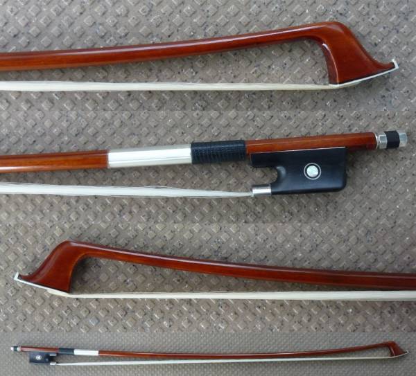 最落なし○銀黒檀ヴィオームモデルのチェロ弓○Jean Baptiste