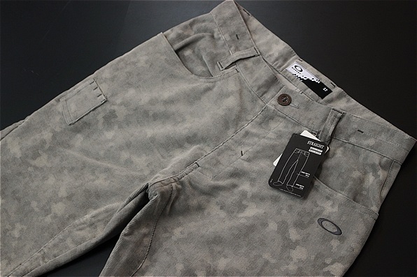 ★OAKLEY オークリー GOLF 新品 メンズ カモフラ迷彩 コーデュロイパンツ グレー[422020JP-22Y-32]一 四★1円スタート 特価 本物★