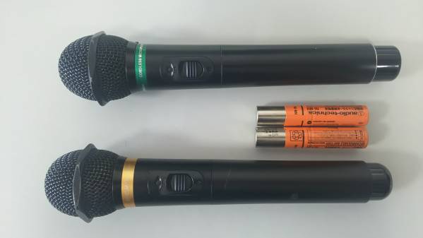 マイク　オーディオテクニカ AT-CLM7T　2本（DAM・JOY・UGA）