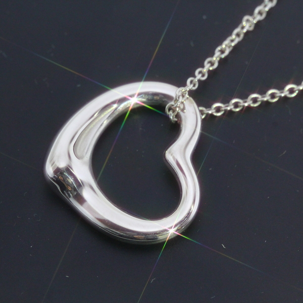 【新品仕上】 ティファニー/TIFFANY SV925 オープンハート ネックレス メール便