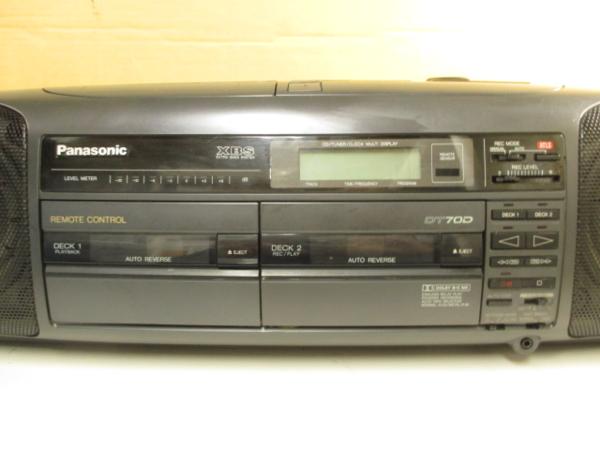 2990J☆パナソニック☆CD Wラジカセ☆RX-DT70D☆ドルビーB/C メタル