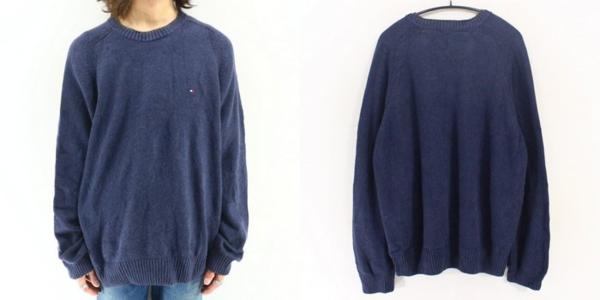2000sトミーヒルフィガーコットンニットセーター★XL，Lサイズ