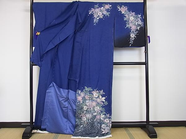 平和屋着物□極上 訪問着 仮絵羽 手描き 松 金彩 逸品 新品m4394 