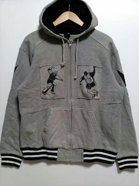 バンバンビガロ キン肉マン パーカー ヘルミッショネルズ ネプチューンマン ビッグ ザ 武道 マスク狩り M グレー 古着 キン肉マン 売買されたオークション情報 Yahooの商品情報をアーカイブ公開 オークファン Aucfan Com