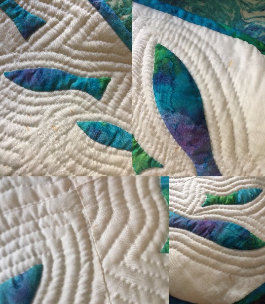 素敵♪手作りパッチワークキルト☆ベッドカバー☆ハンドメイド