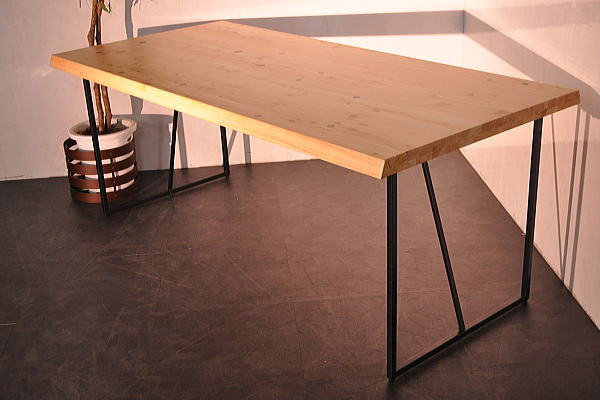 SI28FZU*シギヤマ家具ヒノキ無垢材180幅ダイニングテーブル1円展示品