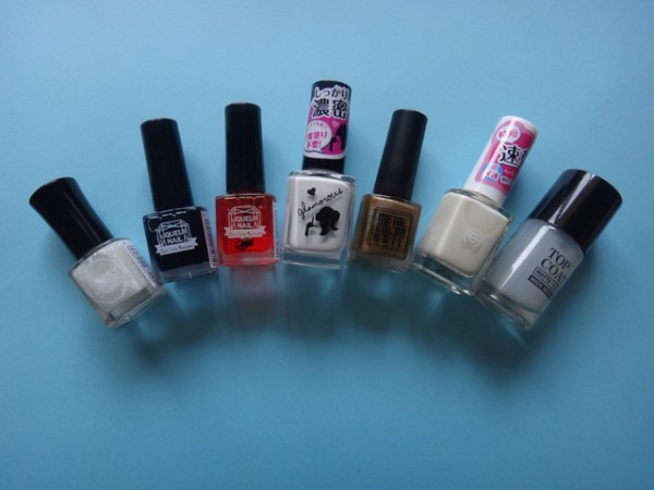 キャンドゥ 100均ネイル 7本◆リキュールネイル、シュガーネイル、ベースコートなど【新品未使用あるいは１回使用】_1