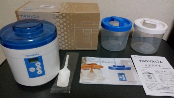 美品★タニカ ヨーグルティア YM-1200NB(ブルー) ヨーグルトメーカー