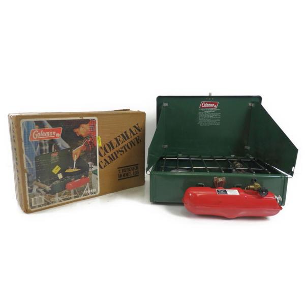 中古 Coleman コールマン 2バーナーコンロ　USA/アメリカ製 83年製 425F499 スポーツ夏