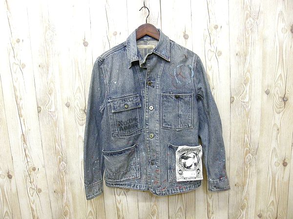 ビックジョン【BIG JHON】デニム ジャケット MCJ001-98Pダメージ加工　サイズM　未使用保管品　デニムクラフト