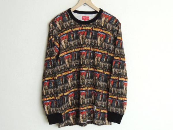 ★春向き シュプリーム カポーン＆ノリエガ スウェット風 長袖 綿１００ ワングラム CAPONE NOREAGA　表記Ｍ★