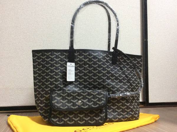 新品】GOYARD ゴヤール トートバッグ サンルイPM 黒 ブラック GOYARD