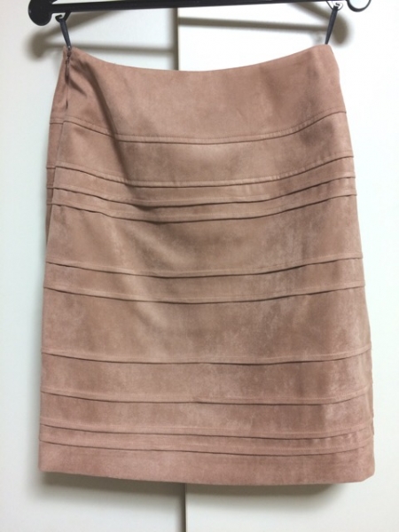 アナイ スカート 34 レディース 新品同様 ライトブラウン ANAYI