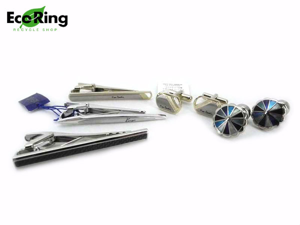 1円 美品 ダンヒル ピエールカルダン ケンゾー デュシャン カフス ネクタイピン 計5点セット AQ785