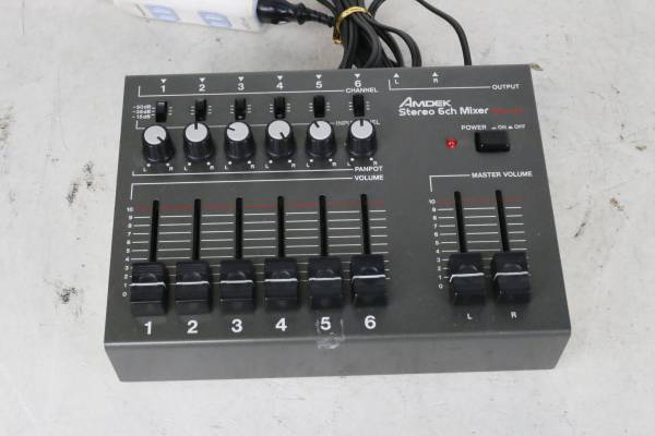 AMDEK 6ch MXK-600 Stereo Mixer | Vintage Analog eBay Yahoo