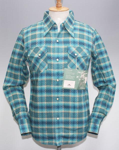 Deluxeware デラックスウエア 50sウエスタンワーク WWS-07 新品 SEA BLUE size L ウエスタンシャツ ワークシャツ