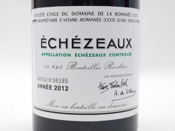 DRC ECHEZEAUX エシェゾー 2012年 ドメーヌ ド ラ ロマネ・コンティ