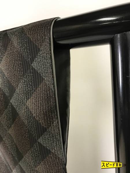 スピ買■ 着物 1円 逸品 大島紬 黒 幾何学模様 縦縞 正絹 袷（10月～5月） 158cm Sサイズ