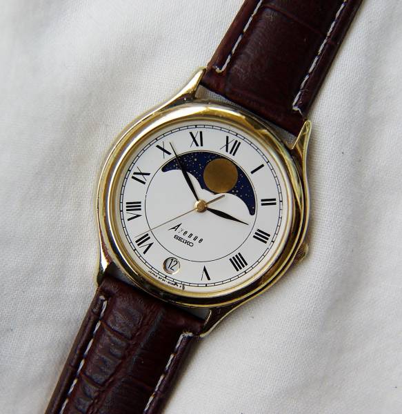 SEIKO AVENUE アベニュー ムーンフェイズ 中古動作品