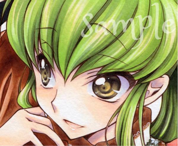 同人手描きイラスト コードギアス ルルーシュ C.C. B5(手描きイラスト
