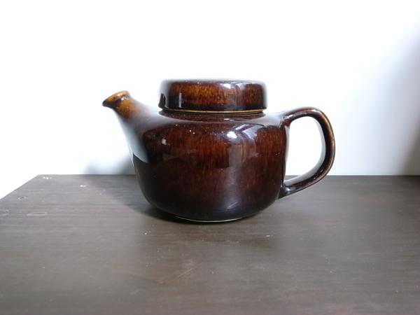 【ヴィンテージ】ARABIA/FX2 Mahonki/ティーポット(ブラウン）