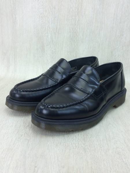 ◇ローファー&frasl;UK7&frasl;BLK&frasl;AW006 Dr.MARTENS◆ローファー/UK7/BLK/レザー