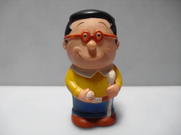 当時物 タカラ 古いサザエさん 「マスオさん」 ソフビ 貯金箱 長谷川町