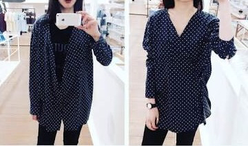 jonnlynx ドットシルクカシュクールブラウス ジョンリンクス 林真理子  