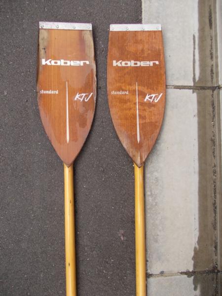 Kober standard KTJ カヌー/カヤック 木製パドル 二本セット 中古品