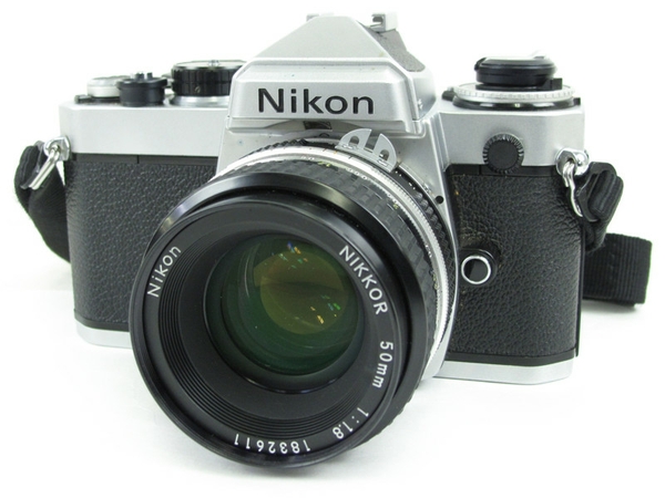 ジャンク Nikon FE フィルムカメラ ボディ 50mm F1.8 レンズ付き 一眼