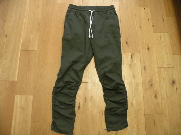 希少 32インチ H＆M コットンツイル ジョガーパンツ カーキ サイドジップ fog ジャスティン ビーバー yeezy boost v2 supreme
