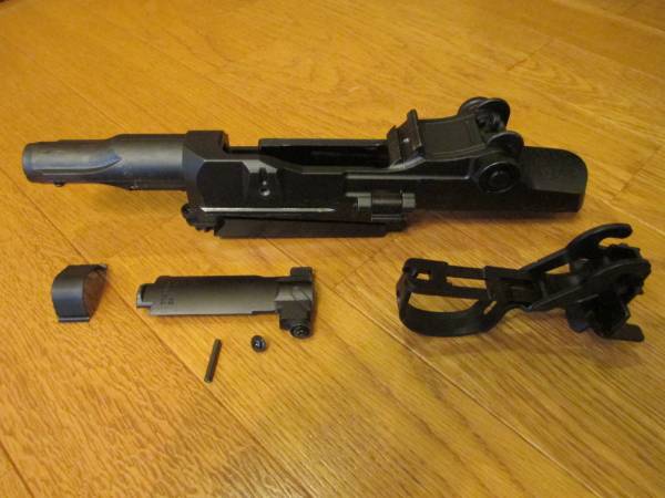 マルイ製電動ガンM14用純正レシーバー一式中古品 U.S.ライフル M14 ウッドタイプストックver. - 電動ガン スタンダード