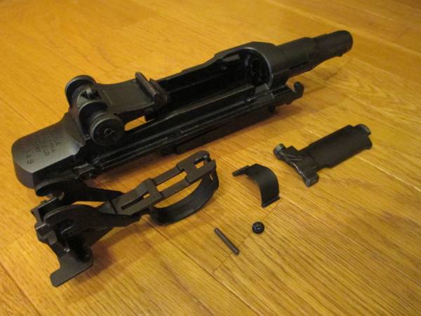 マルイ製電動ガンM14用純正レシーバー一式中古品 U.S.ライフル M14 ウッドタイプストックver. - 電動ガン スタンダード