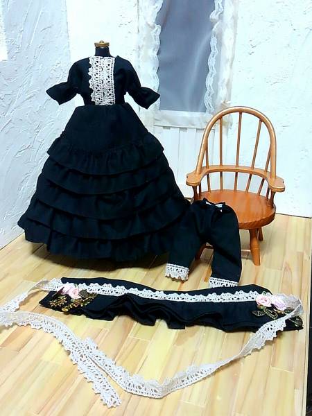 ネオブライス◇アウトフイット　blackcherryドレス3点_3