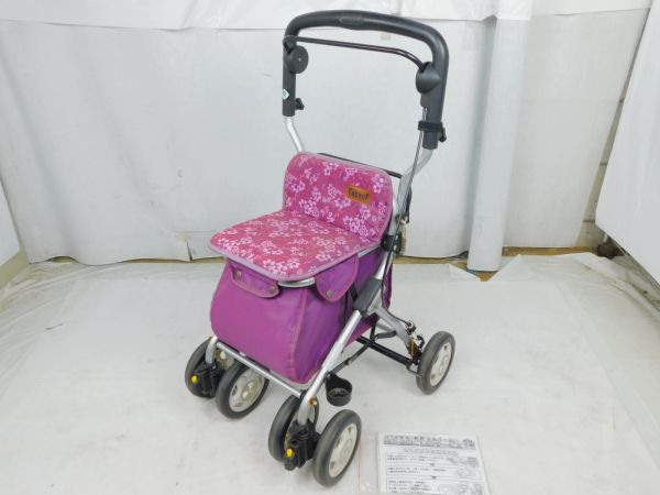 シルバーカー RUS04 TacaoF 花柄 テイコブ パープル 幸和製作所 力ゴ