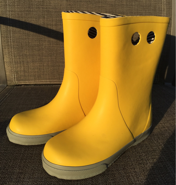 即決 新品 プチバトー 長靴 petitbateau レインブーツ 黄 18.5cm