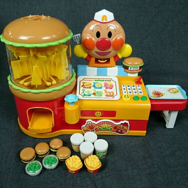 中古】アンパンマン ピピッとえらんで！でるでるハンバーガー ジャンク