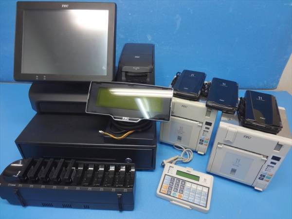 東芝TEC オーダーシステム QT-10/POS+ハンディ3台+プリンタ2台等