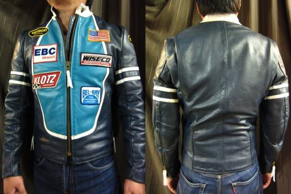バンソン VANSON（ライダースジャケット ・ ブルー・ネイビー⁄青色系