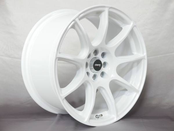 クリーブ 9J JWL/VIA適合品 CLEAVE RACING TR9 17x9J +30 17インチ 白