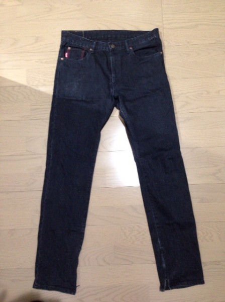 ☆VICTIM×BIGJOHN/STRETCH ZIP DENIM PANTS　黒　XL　ストレッチ☆