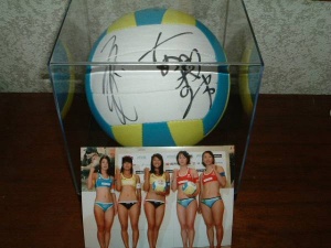 激レア　入手困難　浅尾美和&西堀健実　直筆サインボール ビーチバレー浅尾美和/西堀健実/直筆サイン公式ボールケース・フォト付