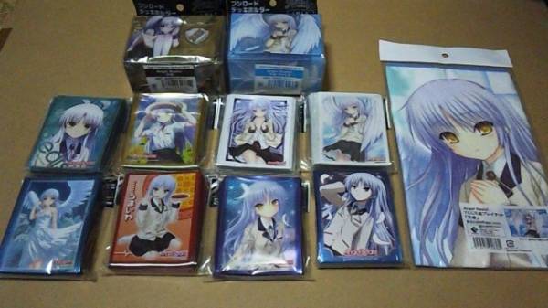 Angel Beats！立華 奏 天使 セット スリーブ7種おまけ1 デッキケース2種 プレイマット1種 エンジェルビーツ
