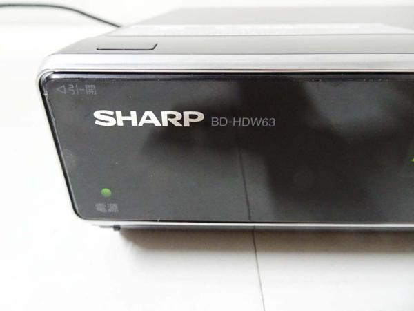 □SHARP シャープ□AQUOS アクオス ブルーレイレコーダー BD-HDW63 
