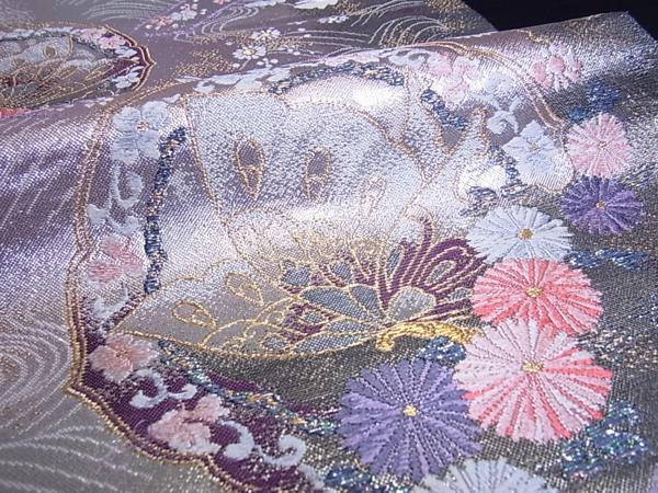 花美人着物□六通柄袋帯 唐織 吉祥鏡裏文 金銀糸 逸品 花美人着物□六通柄袋帯 唐織 吉祥鏡裏文 金銀糸 逸品