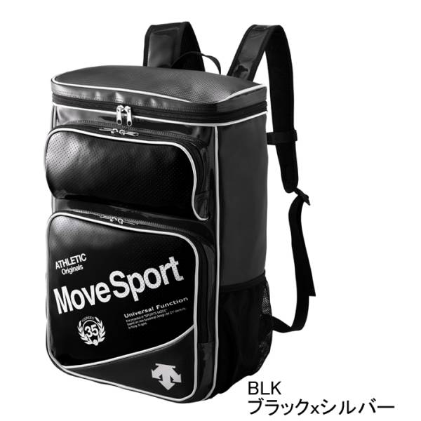 新品【デサント】Move Sport●カーボンクロス・エナメルコンビ バックパック★DAC-8612XF★BLK（ブラック）