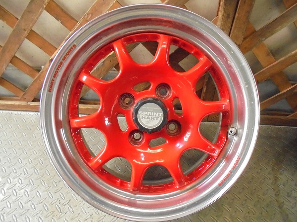 N618】スプリントハート アルミホイール 14x6J +35 100 4穴 4本