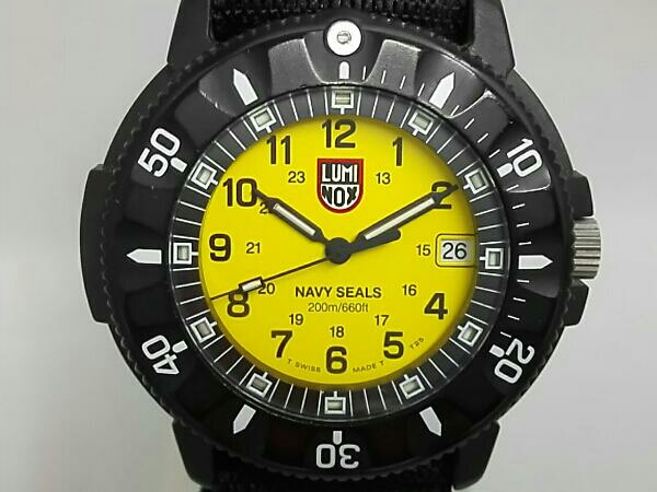 ルミノックス　ジャンク　イエロー ジャンク LUMINOX NAVY SEALS(黄色文字盤) クォーツ T25表記あり(J0107
